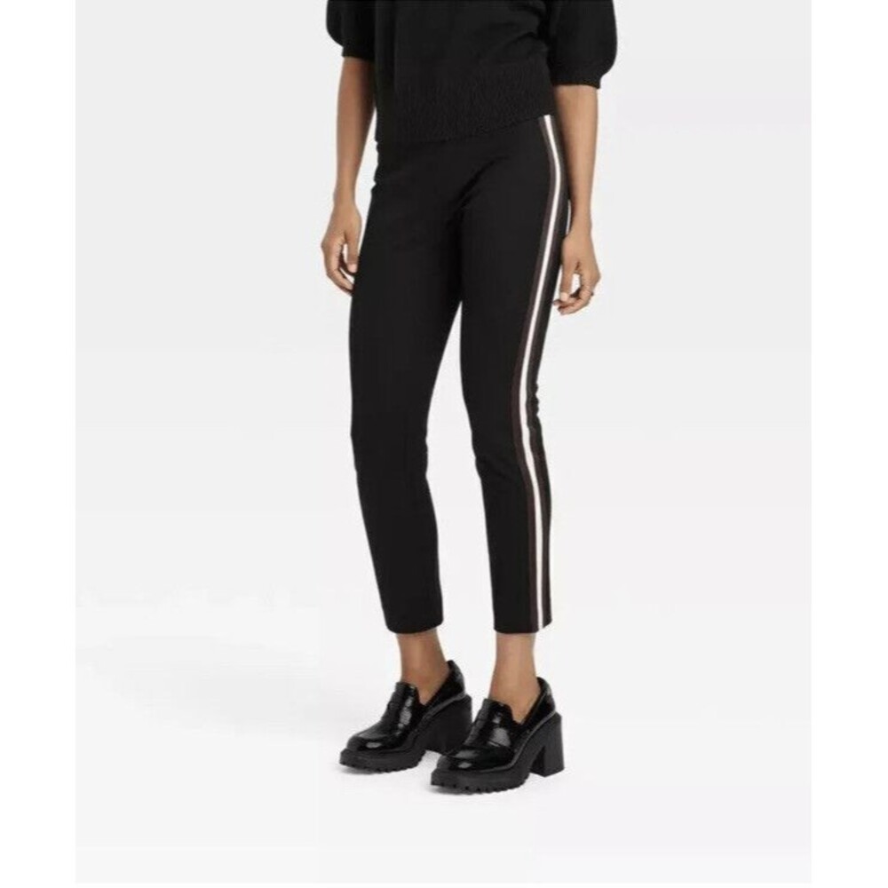 A New Day Women's High-Rise Slim Fit Ankle Pants Black 14